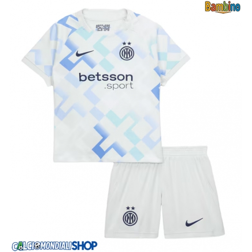 Maglie da calcio Inter Milan Seconda Maglia Bambino 2025-26 Manica Corta + Pantaloni corti)